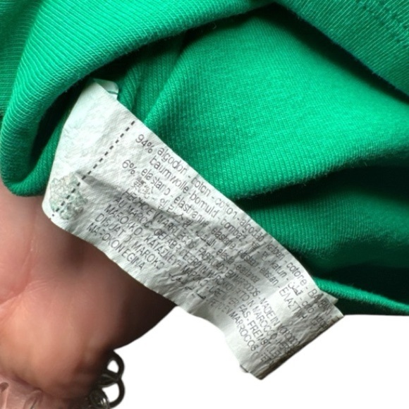 ZARA Kelly Green Ruched Bodycon Midi Dress Sz M - Picture 6 of 7